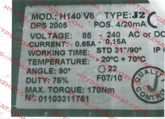 H140 V6 J+J Automation
