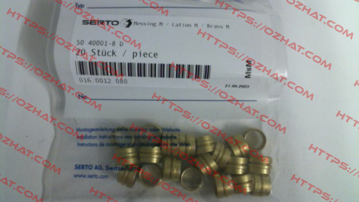 016.0012.080 / SO 40001-8 D Serto