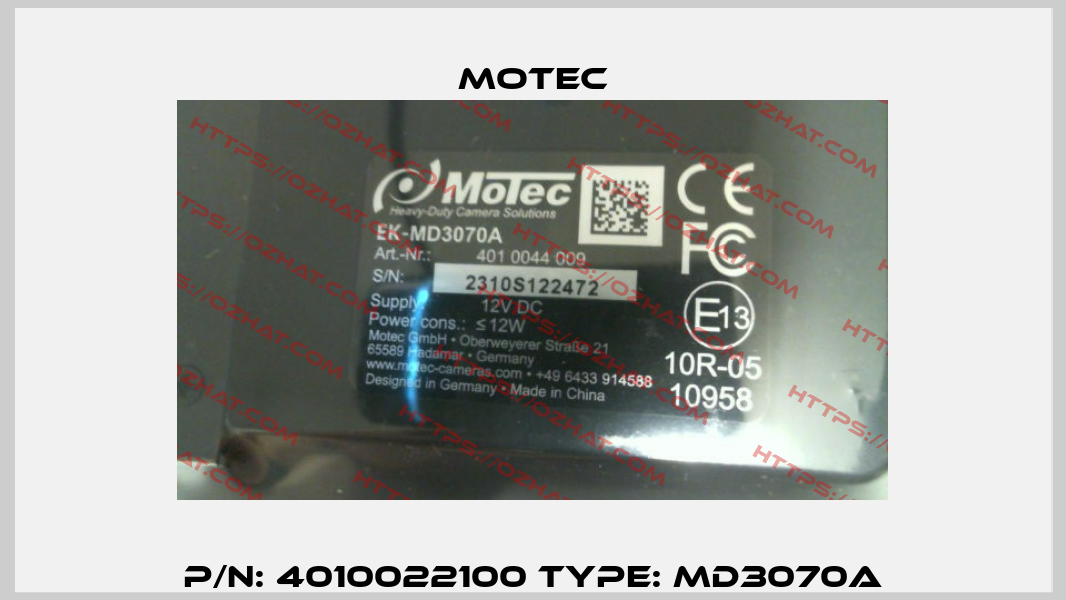 P/N: 4010022100 Type: MD3070A Motec