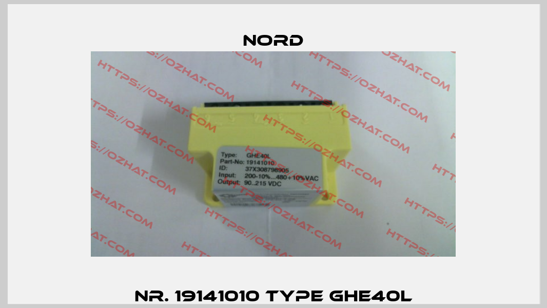 Nr. 19141010 Type GHE40L Nord