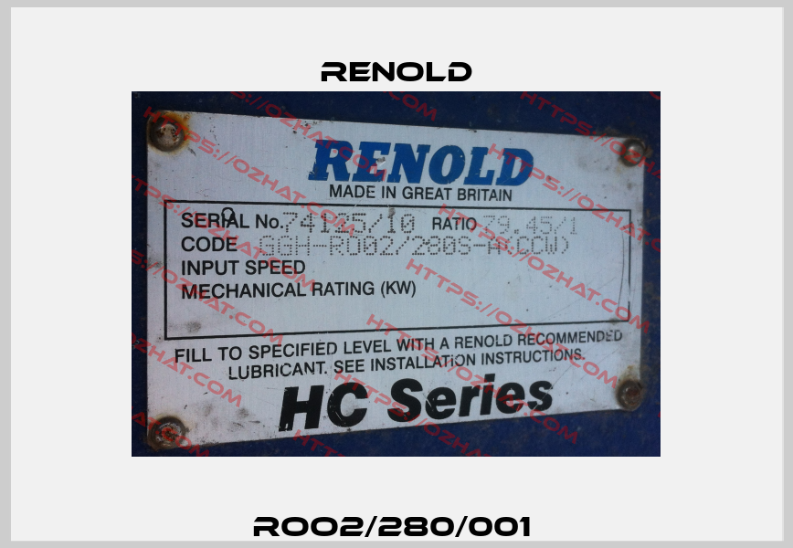 ROO2/280/001  Renold
