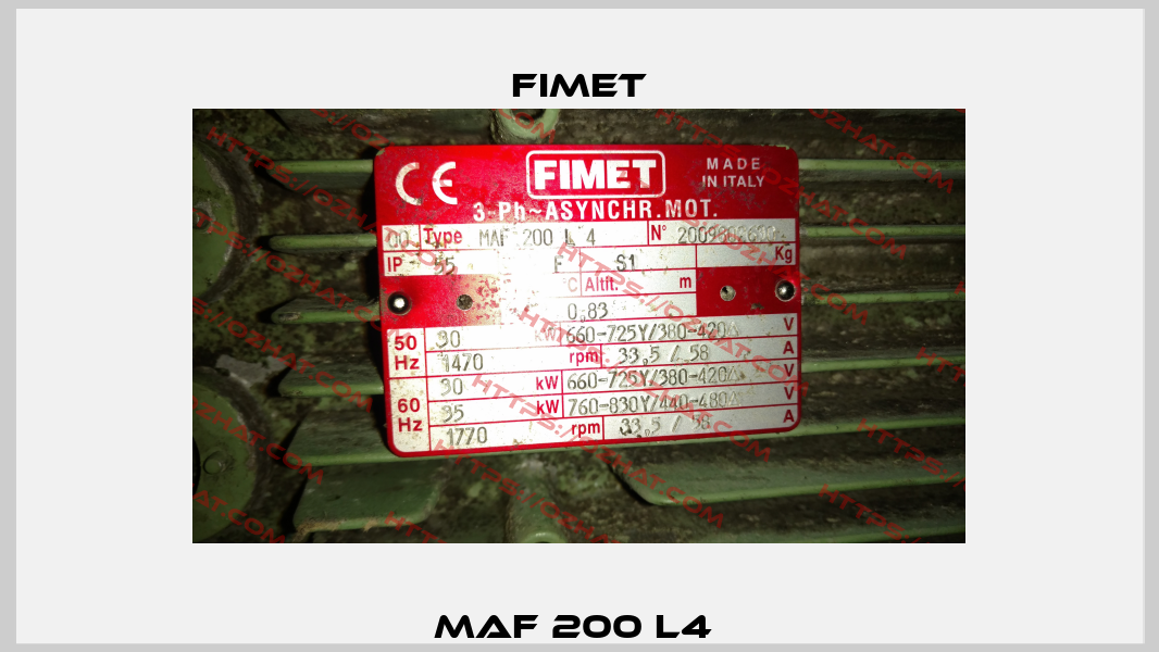 MAF 200 L4  Fimet