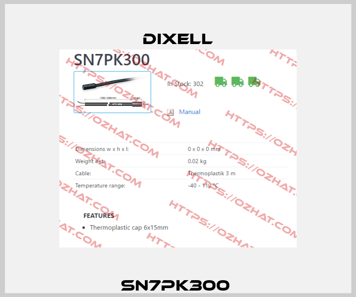 SN7PK300  Dixell