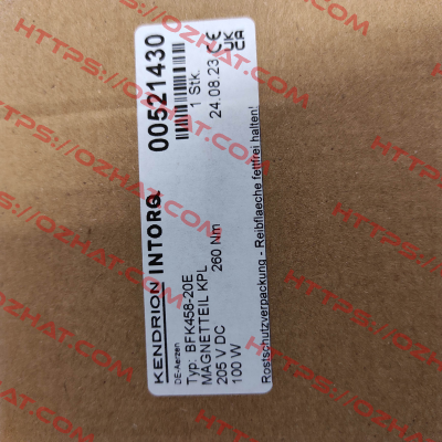 00521430 /  KPL BFK458-20E 205V 260NM Kendrion