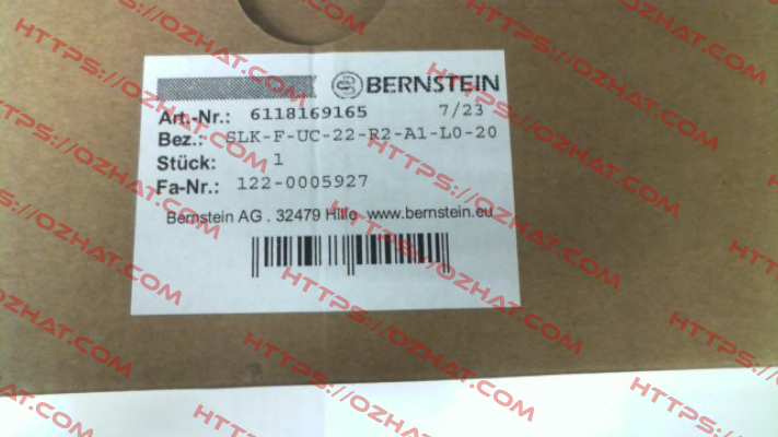 6118169165 / SLK-F-UC-22-R2-A1-L0-20 Bernstein