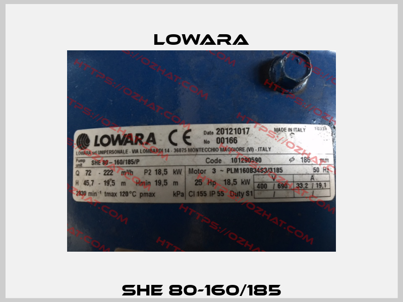 SHE 80-160/185 Lowara