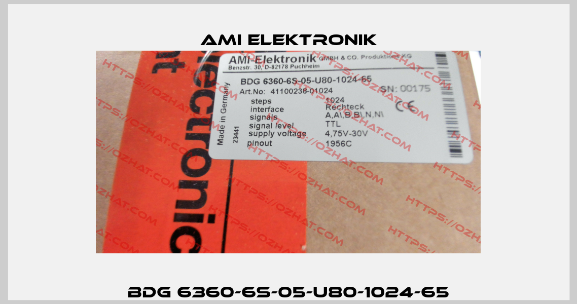 BDG 6360-6S-05-U80-1024-65 Ami Elektronik